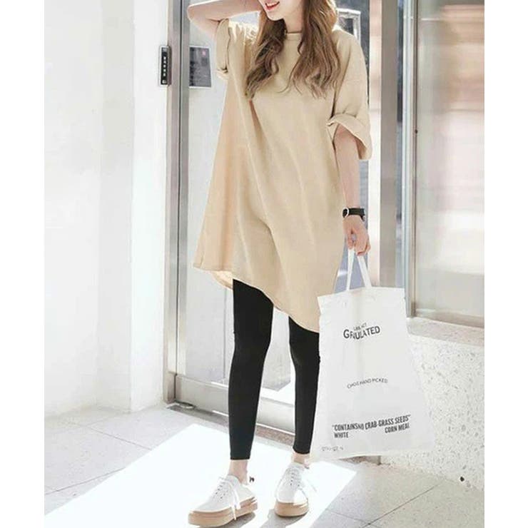 ベージュ | チュニックTシャツ【SHOPLIST限定 新作 春 夏 秋】 | SEU