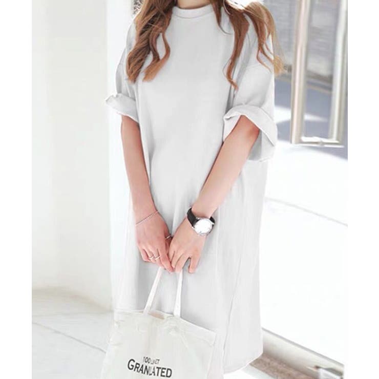 ホワイト | チュニックTシャツ【SHOPLIST限定 新作 春 夏 秋】 | SEU