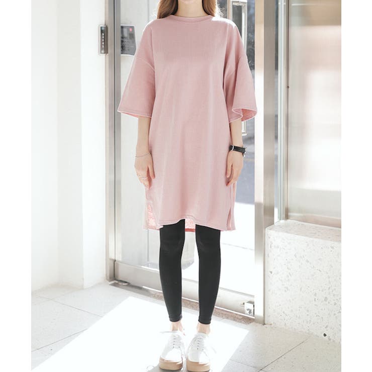 ピンク | チュニックTシャツ【SHOPLIST限定 新作 春 夏 秋】 | SEU