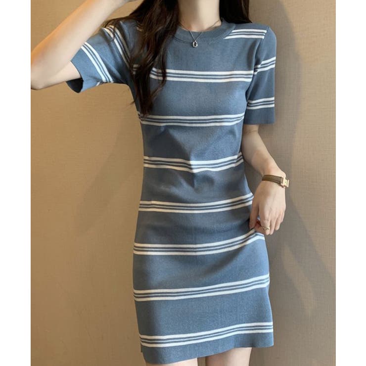 ボーダーニットワンピース【SHOPLIST限定 新作 春 夏 秋】 | SEU | 詳細画像11 