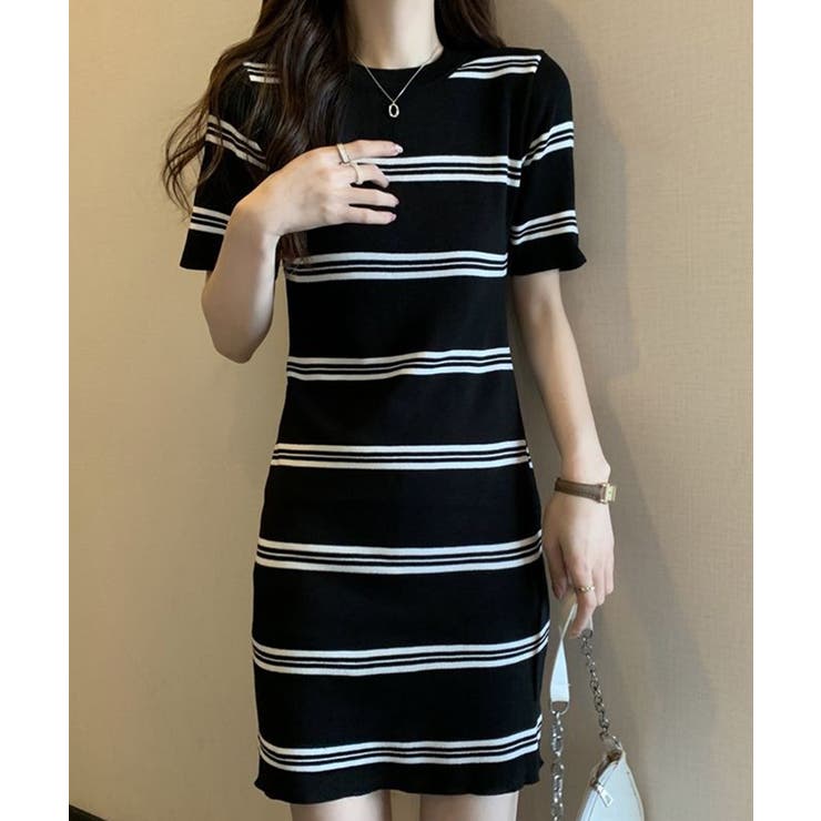 ボーダーニットワンピース【SHOPLIST限定 新作 春 夏 秋】 | SEU | 詳細画像10 