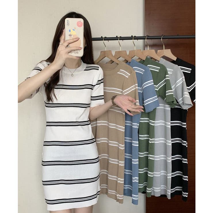 ボーダーニットワンピース【SHOPLIST限定 新作 春 夏 秋】 | SEU | 詳細画像17 