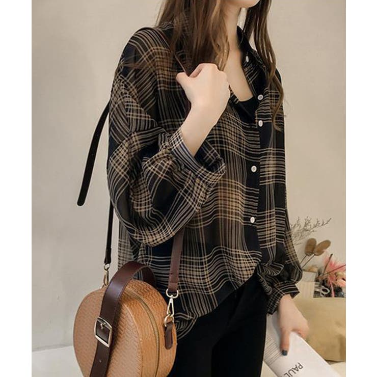 シアーチェックシャツ【SHOPLIST限定 新作 春 夏 秋 冬】 | SEU | 詳細画像24 