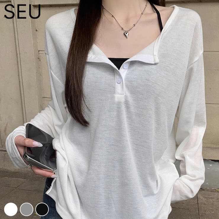 ヘンリーネックルーズロンT【SHOPLIST限定 新作 春 夏 秋】 | SEU | 詳細画像1 