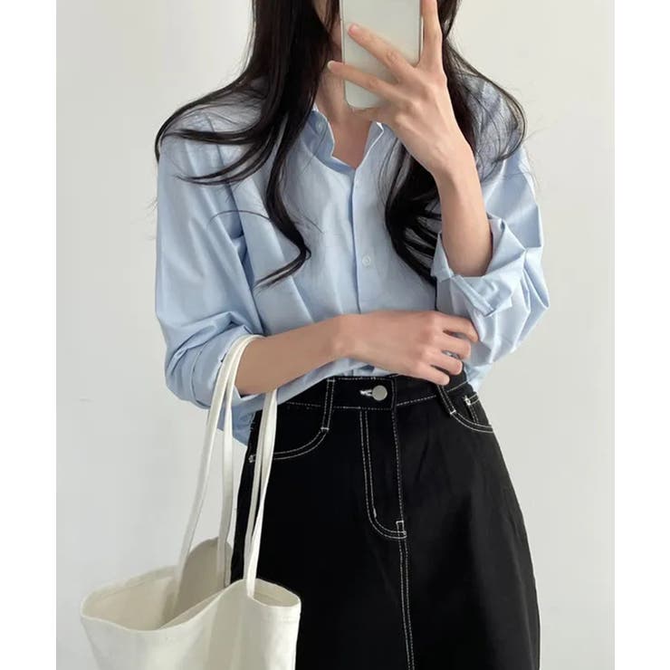 ショート丈ベーシッククロップドシャツ【SHOPLIST限定 新作 春 夏 秋】 | SEU | 詳細画像15 