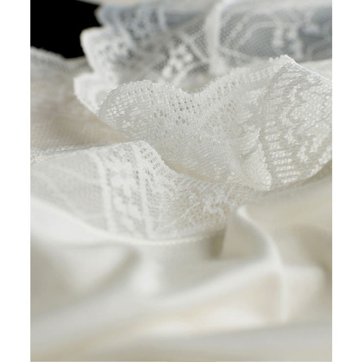 SHOPLIST限定 新作 春 夏】Vネックレースフレンチスリーブインナー 