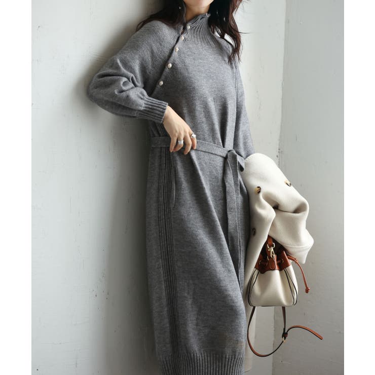 ニットワンピース 長袖 秋 品番 Dssw Saison De Papillon セゾン ド パピヨン のレディースファッション通販 Shoplist ショップリスト