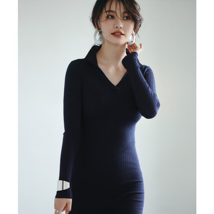 ニットワンピース 長袖 秋[品番：DSSW0001905]｜SAISON DE