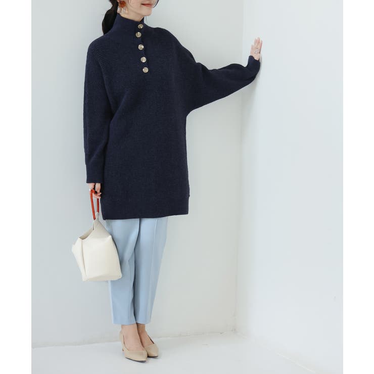 カジュアルハイネックニットチュニック | SAISON DE PAPILLON  | 詳細画像17 