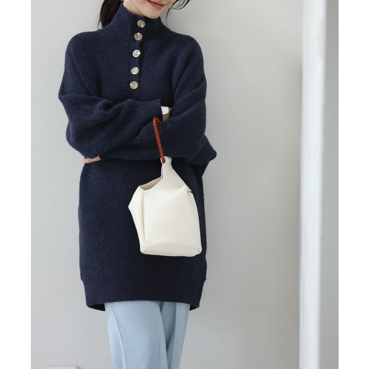 カジュアルハイネックニットチュニック | SAISON DE PAPILLON  | 詳細画像18 