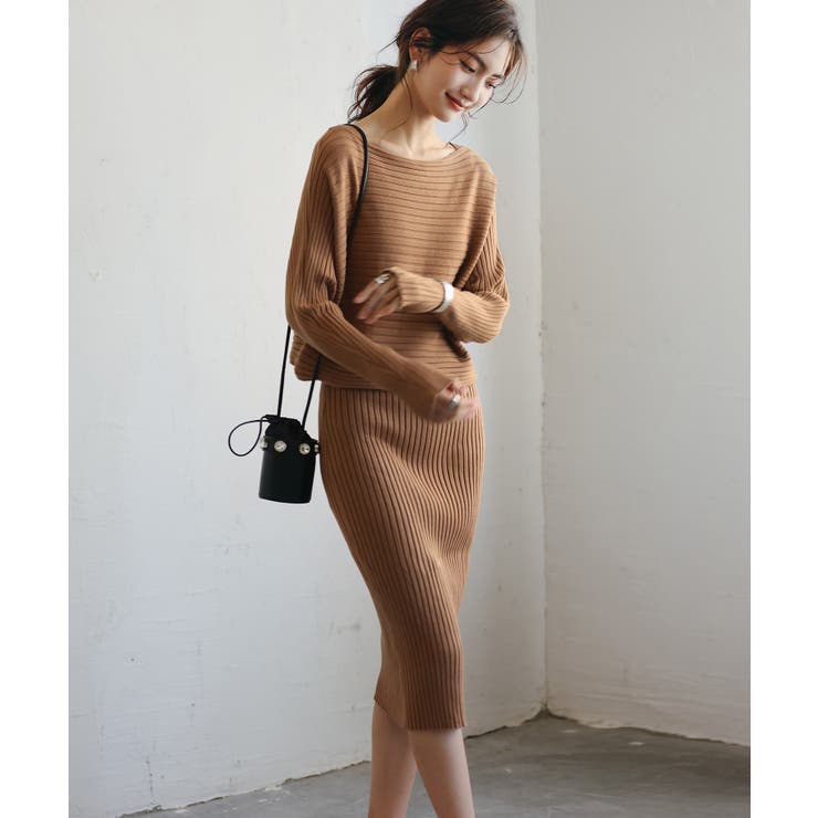 セットアップ ニットセットアップ 秋 品番 Dssw Saison De Papillon セゾン ド パピヨン のレディース ファッション通販 Shoplist ショップリスト