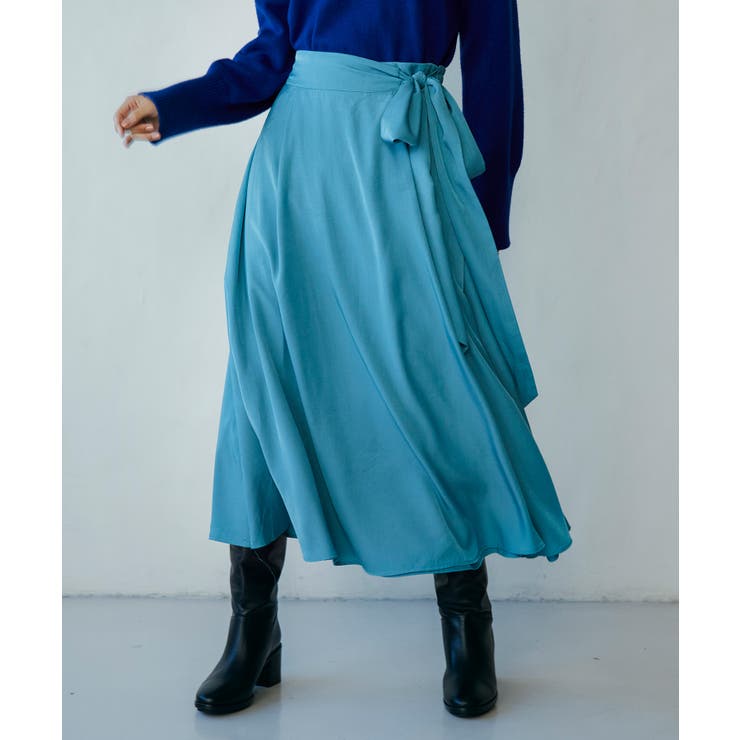 巻きスカート風ロングスカート[品番：DSSW0001883]｜SAISON DE