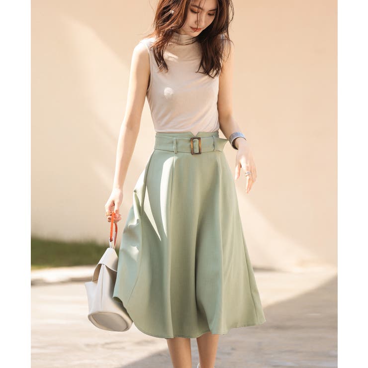 Aラインセミフレアスカート | SAISON DE PAPILLON  | 詳細画像7 