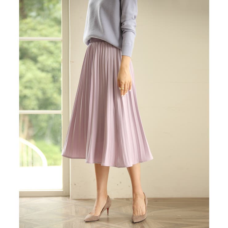 ラベンダー | プリーツスカート 秋 冬 | SAISON DE PAPILLON 