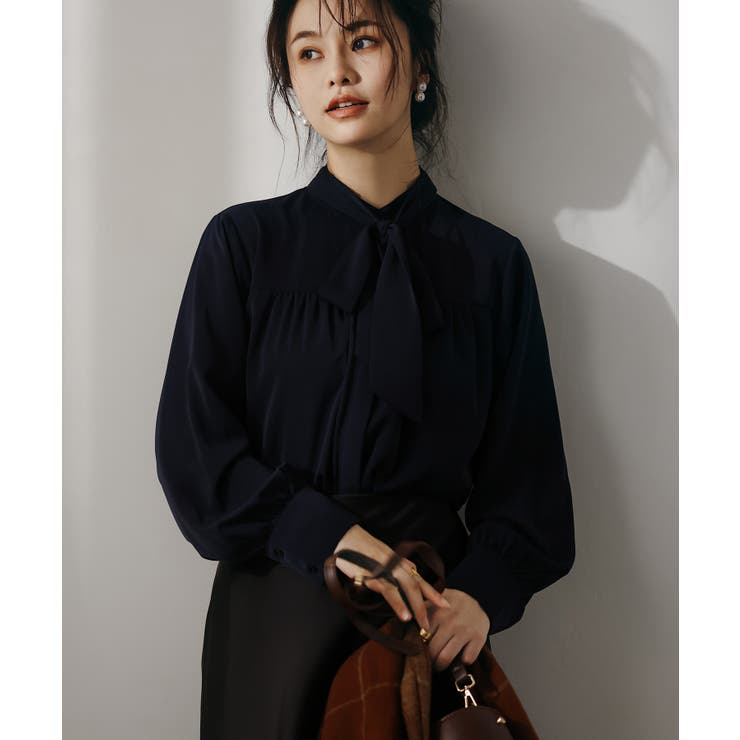 リボンタイシャーリングブラウス | SAISON DE PAPILLON  | 詳細画像14 