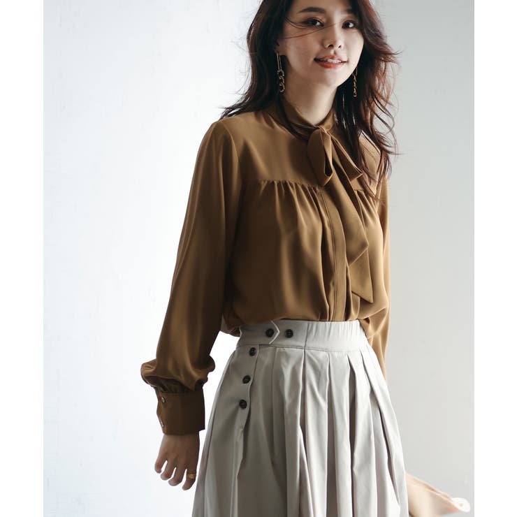 リボンタイシャーリングブラウス | SAISON DE PAPILLON  | 詳細画像26 