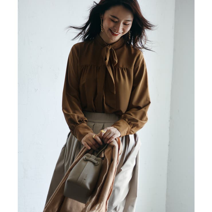 リボンタイシャーリングブラウス | SAISON DE PAPILLON  | 詳細画像30 