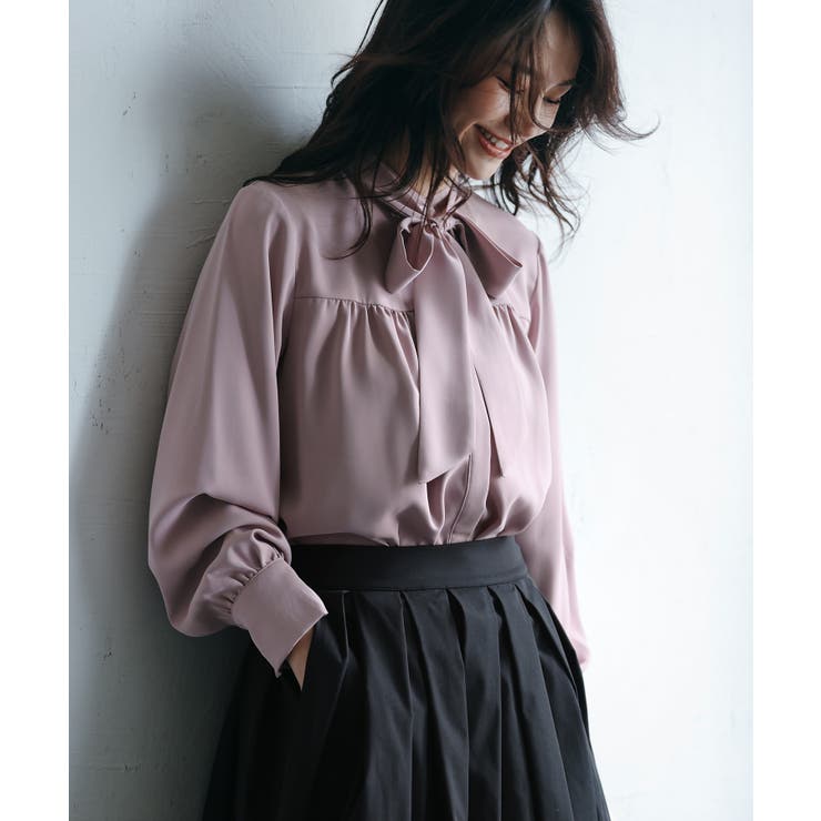 リボンタイシャーリングブラウス | SAISON DE PAPILLON  | 詳細画像35 