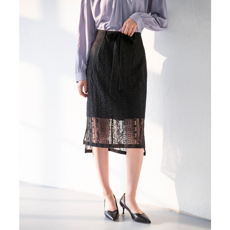 総レーススカート春夏レディース大きいサイズタイトスカート後ファスナーひざ丈スカー 品番 Dssw Saison De Papillon セゾン ド パピヨン のレディースファッション通販 Shoplist ショップリスト
