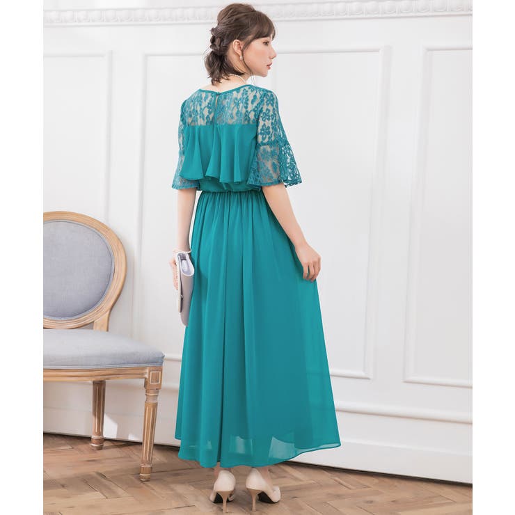 ブルー | 結婚式 ワンピース パーティー | DRESS+