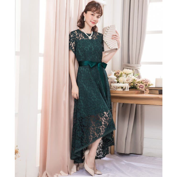 結婚式 パーティードレス 大きいサイズ[品番：DSSW0000943]｜DRESS+