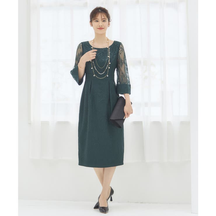 結婚式 パーティードレス 大きいサイズ[品番：DSSW0001233