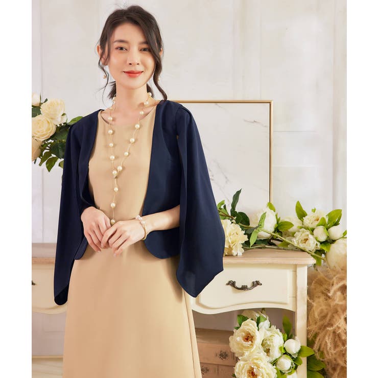 ボレロ ケープ風ボレロ パーティーボレロ ジャケット秋卒業式 成人式