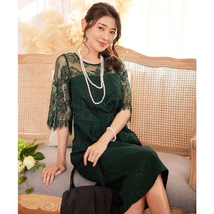 パーティードレス ワンピース レース[品番：DSSW0002651]｜DRESS+
