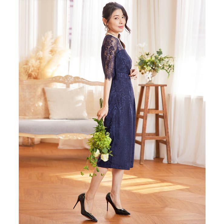 パーティードレス ワンピース レース[品番：DSSW0002651]｜DRESS+