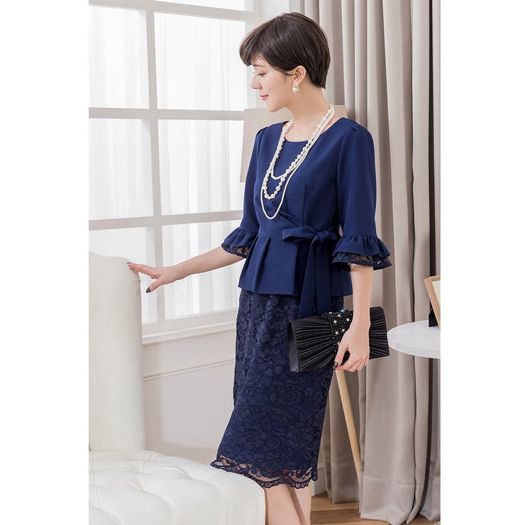 結婚式ワンピース・お呼ばれパーティードレス/スカートレースセットアップドレス | DRESS+ | 詳細画像21 