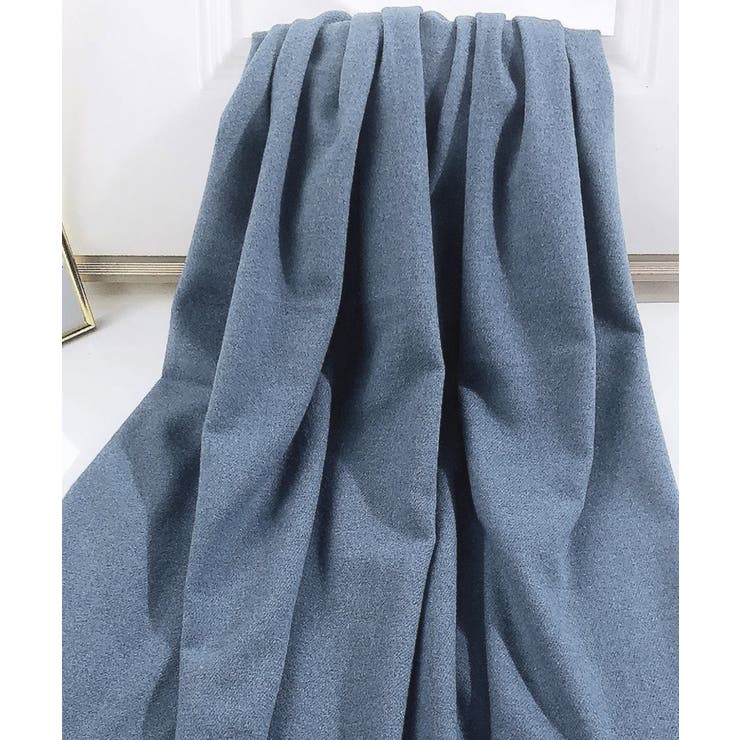 ブルー | ストール リバーシブル 厚手 | DRESS+