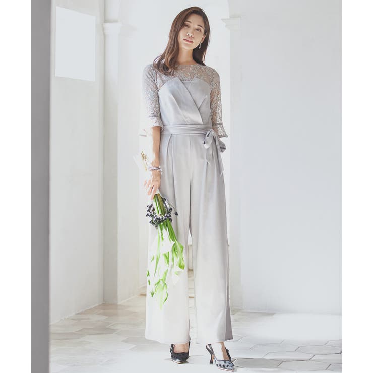 レースブラウス ジャンプスーツ セットアップ | DRESS+ | 詳細画像13 