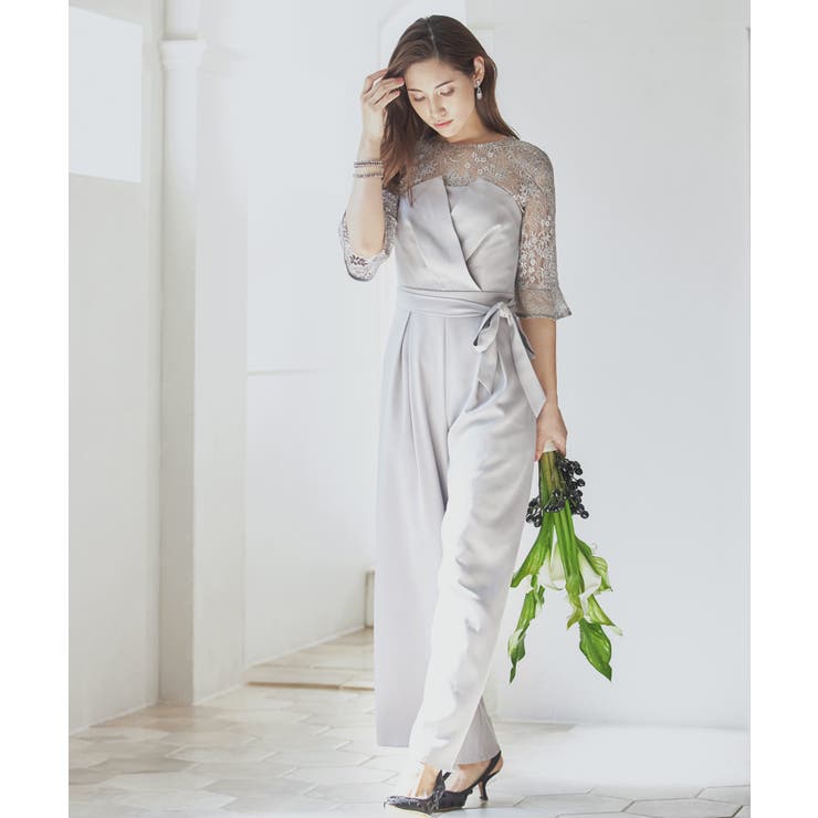 レースブラウス ジャンプスーツ セットアップ | DRESS+ | 詳細画像14 