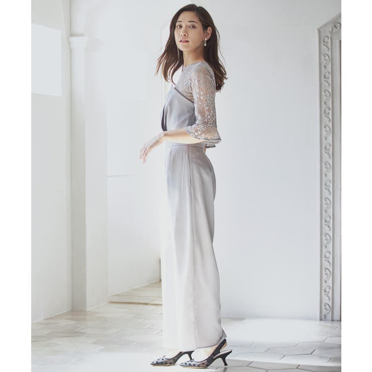 レースブラウス ジャンプスーツ セットアップ | DRESS+ | 詳細画像15 