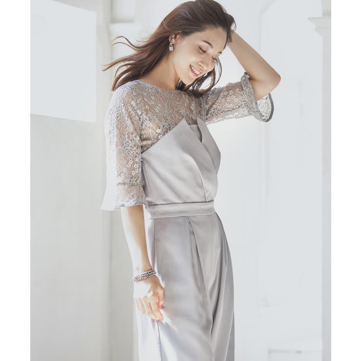 レースブラウス ジャンプスーツ セットアップ | DRESS+ | 詳細画像17 