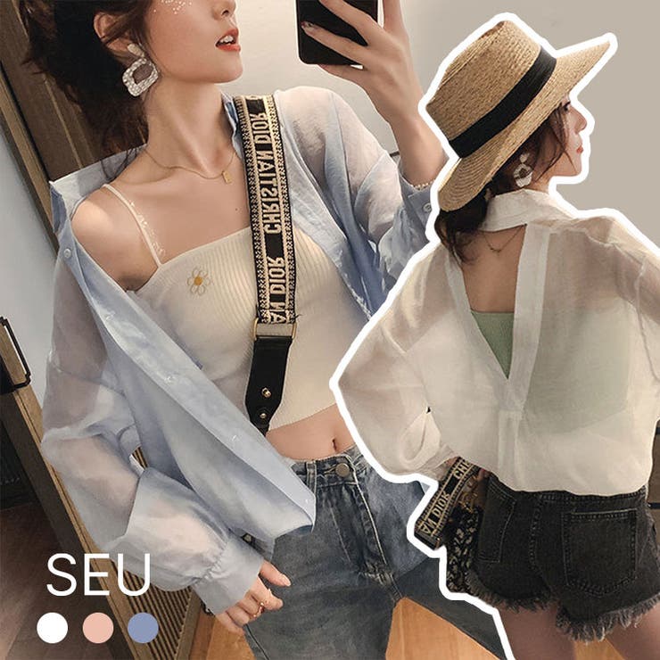 シアーシャツ Uvカット カーディガン 品番 Dssw Seu エスイイユウ のレディース ファッション通販 毎日送料無料 Shoplist ショップリスト