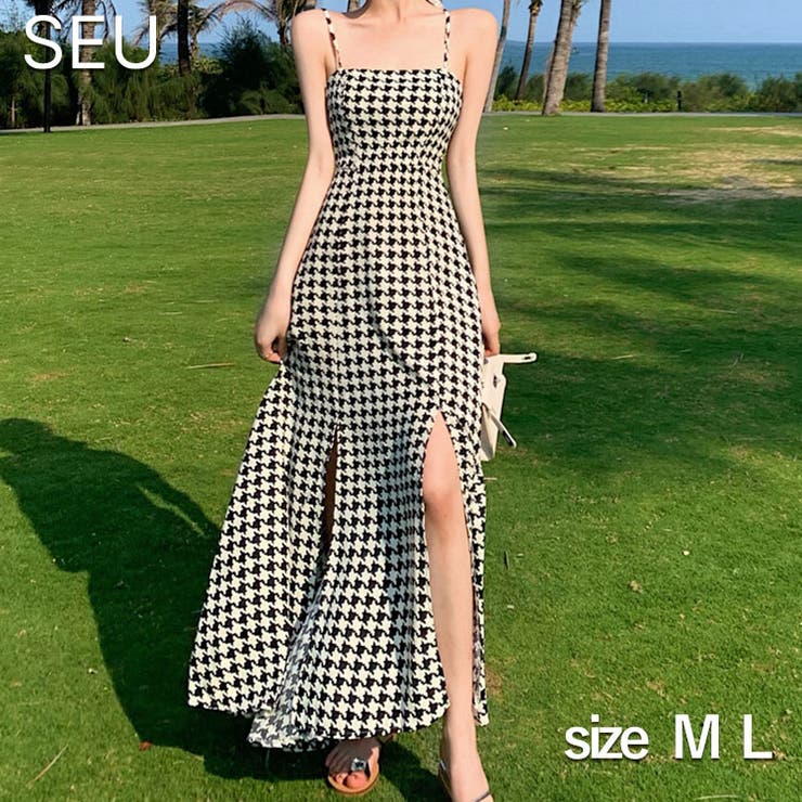 SALE／99%OFF】 新作 ロングスカート ワンピース 黒 美脚 韓国 ドレス スリット