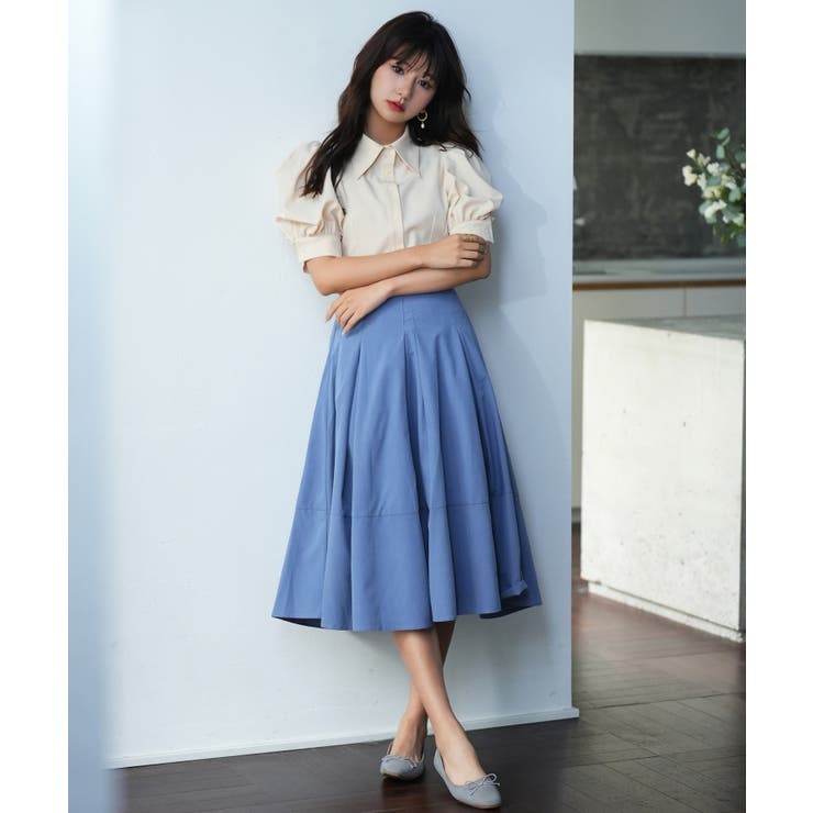 パワーショルダースタイルアップブラウス | SAISON DE PAPILLON  | 詳細画像19 