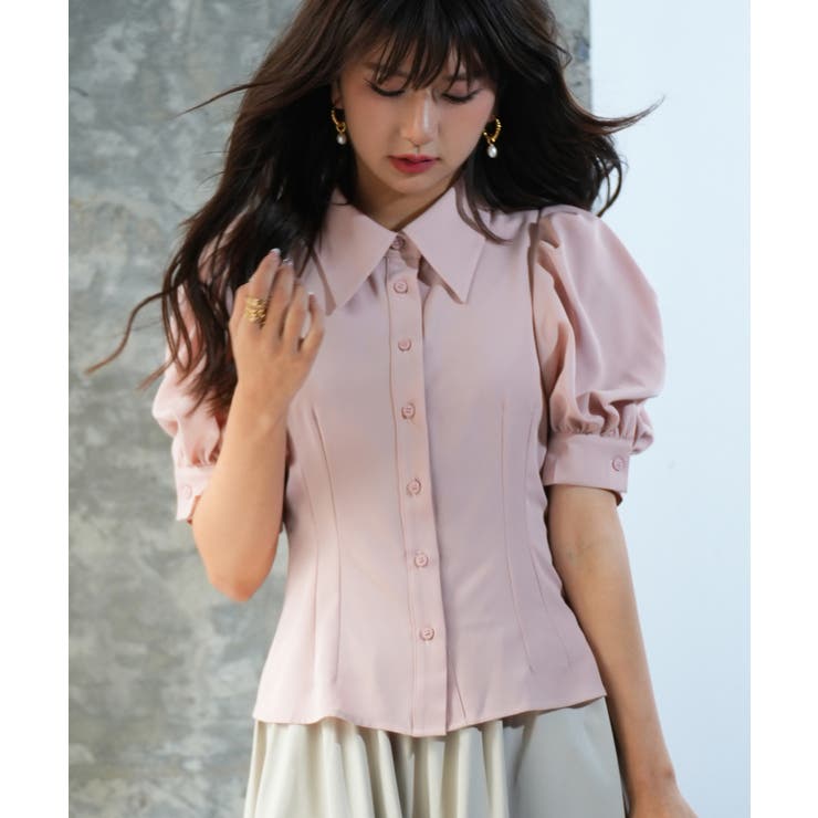 パワーショルダースタイルアップブラウス | SAISON DE PAPILLON  | 詳細画像23 