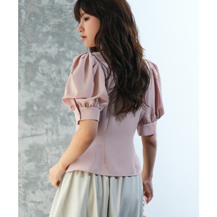 パワーショルダースタイルアップブラウス | SAISON DE PAPILLON  | 詳細画像25 