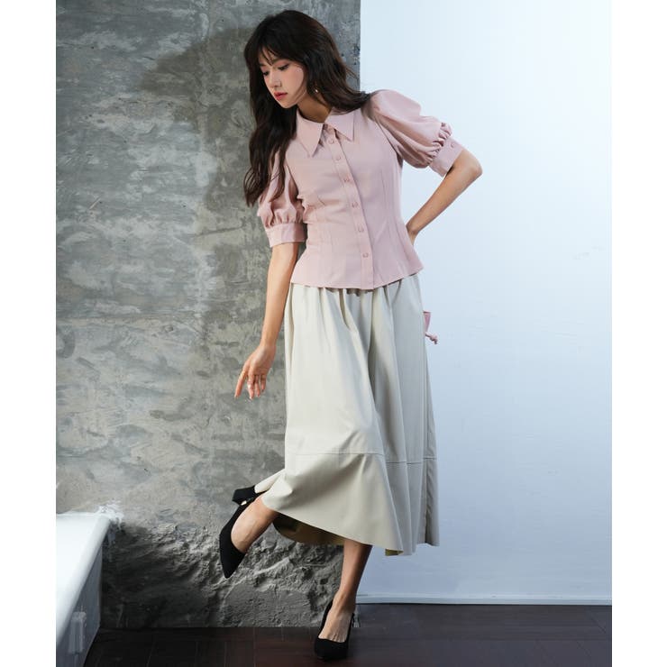 パワーショルダースタイルアップブラウス | SAISON DE PAPILLON  | 詳細画像27 