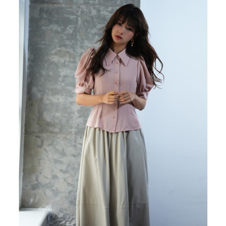 パワーショルダースタイルアップブラウス | SAISON DE PAPILLON  | 詳細画像28 