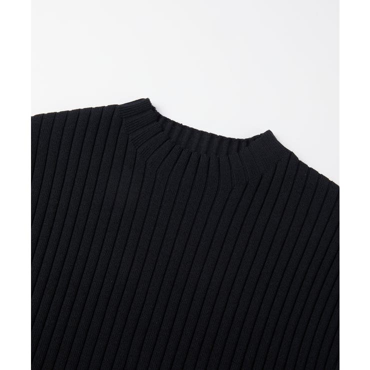 ニットトップスとチェック柄スカートのドッキングワンピース | SAISON DE PAPILLON  | 詳細画像21 