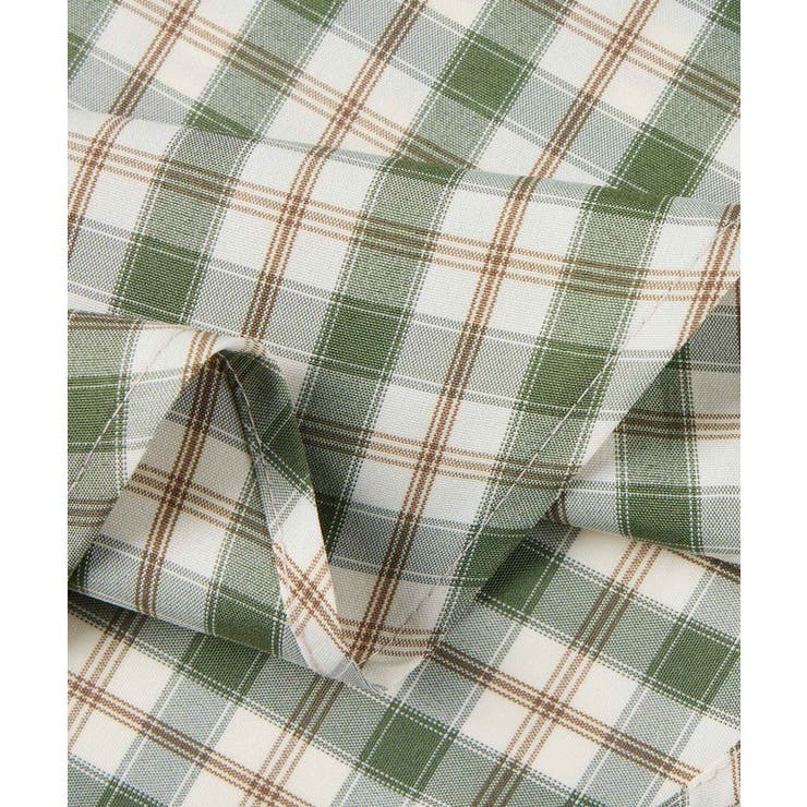 ニットトップスとチェック柄スカートのドッキングワンピース | SAISON DE PAPILLON  | 詳細画像24 