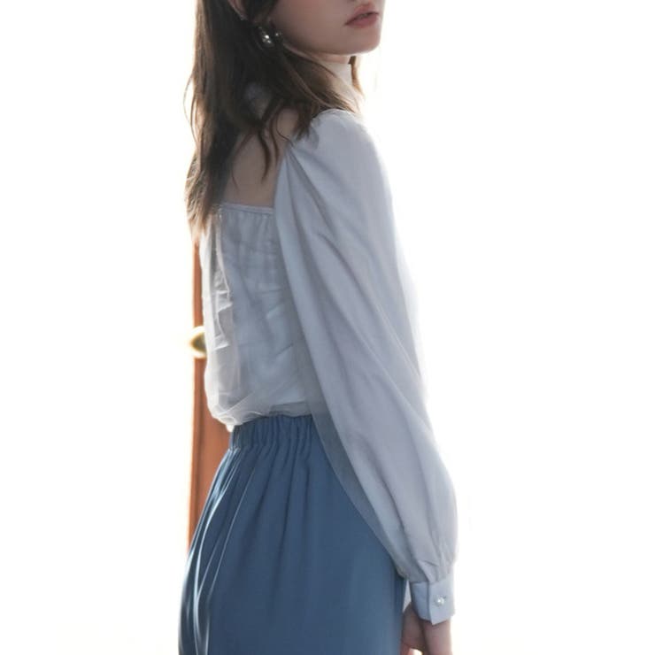 プチハイネックショート丈チュールトップス | SAISON DE PAPILLON  | 詳細画像11 