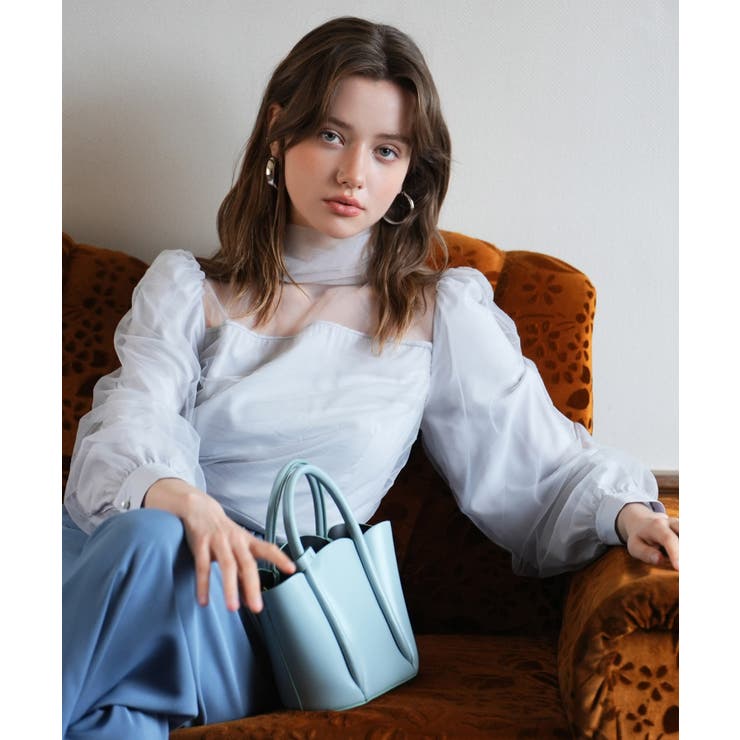 プチハイネックショート丈チュールトップス | SAISON DE PAPILLON  | 詳細画像15 