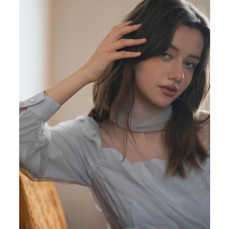 プチハイネックショート丈チュールトップス | SAISON DE PAPILLON  | 詳細画像16 