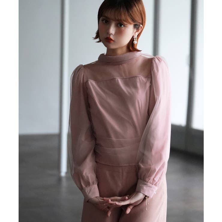 プチハイネックショート丈チュールトップス | SAISON DE PAPILLON  | 詳細画像30 