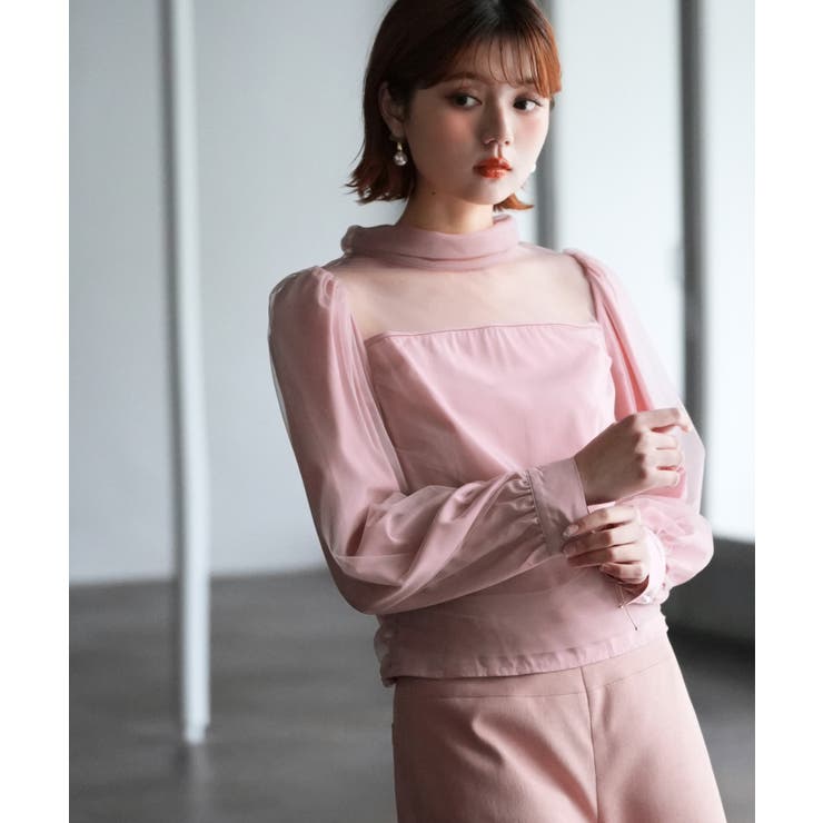 プチハイネックショート丈チュールトップス | SAISON DE PAPILLON  | 詳細画像31 