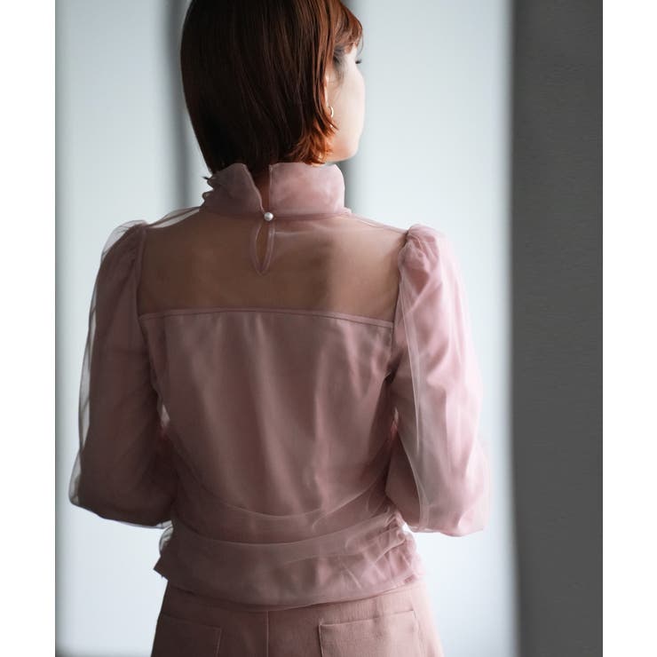 プチハイネックショート丈チュールトップス | SAISON DE PAPILLON  | 詳細画像33 